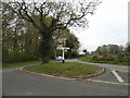 Copyhold Lane at the junction of College Road