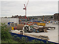 Tunnelling equipment at Crossrail, Plumstead site