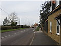TL4575 : Road (A1123) at Hill Row, Haddenam by Peter Wood