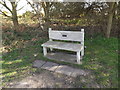 TM3956 : Seat at Iken Cliff Picnic site by Geographer