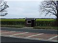 Bus stop and shelter on the A1