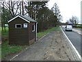 Bus stop and shelter on the A1