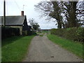 NZ1795 : Farm track (footpath), Causey Park by JThomas