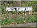 TM3864 : Spinney Close sign by Geographer