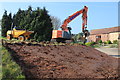 Road widening at Great Woodend farm