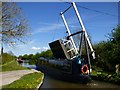 Narrowboat passing through Morris