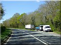 Lay-by formed by road realignment, Cowarne Wood