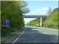 Bridge over A49 carrying track to Wharton Court