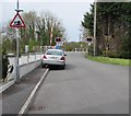 Risk of grounding sign, McKays, Llandybie