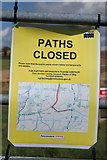 TQ7510 : Paths closed sign by Oast House Archive