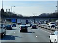 Railway Bridge over M6 near Garswood