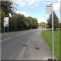 SS8982 : Bridgend Road bus stop near Glanrhyd Hospital by Jaggery