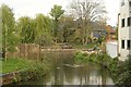 View up the River Lea from Mill Bridge