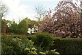 View of a house near Gascoyne Way from the Hertford Castle grounds