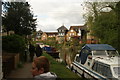 View of the rear of houses on the River Lea from the Lea towpath #2