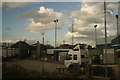 View of industrial land near Rye House from the Lea Valley Line