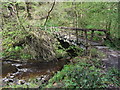 Footbridge across the Nant Llech