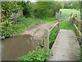 Footbridge and ford near Tan House