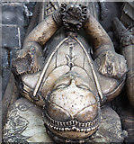 SJ9223 : The Collegiate Church of St Mary, Stafford - the Aston tomb (detail) by Mike Searle