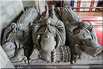 SK0027 : St John's Church, Stowe-By-Chartley - monument to Sir Walter Devereux (detail) by Mike Searle