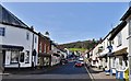 Dunster: Looking north up the high street