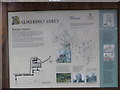NO3524 : Balmerino Abbey information board by Stanley Howe