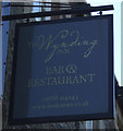 Sign for the Wynding Inn, Bamburgh 