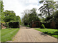 The entrance gates to Wickham Skeith Hall