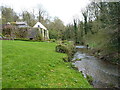 Mill buildings and the Mor Brook