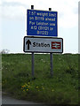 TM3763 : Roadsign on the B1119 Rendham Road by Geographer