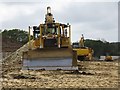 Combe Valley Way junction construction