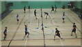 TL2008 : Badminton courts with boys doubles, Shires League U17 finals by David Hawgood