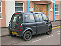 Mia electric car outside Guthrie Court