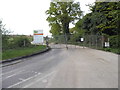 Site entrance on London Road, Hurstbourne Priors