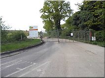 SU4246 : Site entrance on London Road, Hurstbourne Priors by David Howard