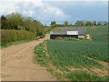 TF0109 : Farmland and sheds near Little Casterton, Rutland by Richard Humphrey