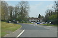 Approaching a roundabout, A264