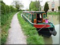 Hireboat moored overnight at Hilperton