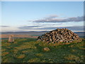 NS6830 : Trig point and Cairn on Middlefield Law by Alan O'Dowd