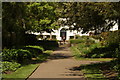 View of the steps up to Lauderdale House from Waterlow Park