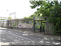 Road entry to North Pole depot, Old Oak sidings