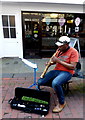 TR0161 : A busker in West Street, Faversham by pam fray