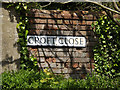 TM1179 : Croft Close sign by Geographer