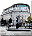 Nereid statue and the Hilton, Cardiff