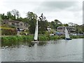 ST6967 : Boats from the Bristol Avon Sailing Club tacking by Christine Johnstone