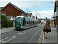 SK5236 : Tram on test on Chilwell High Road by Alan Murray-Rust