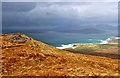 NG0291 : On Meabhal looking to Taransay and North Harris hills by Alan Reid