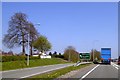 Slip road off A483 at Ruabon