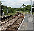 Two tracks into one north of Dorchester West railway station