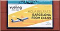 Vueling poster, Belfast (May 2015)